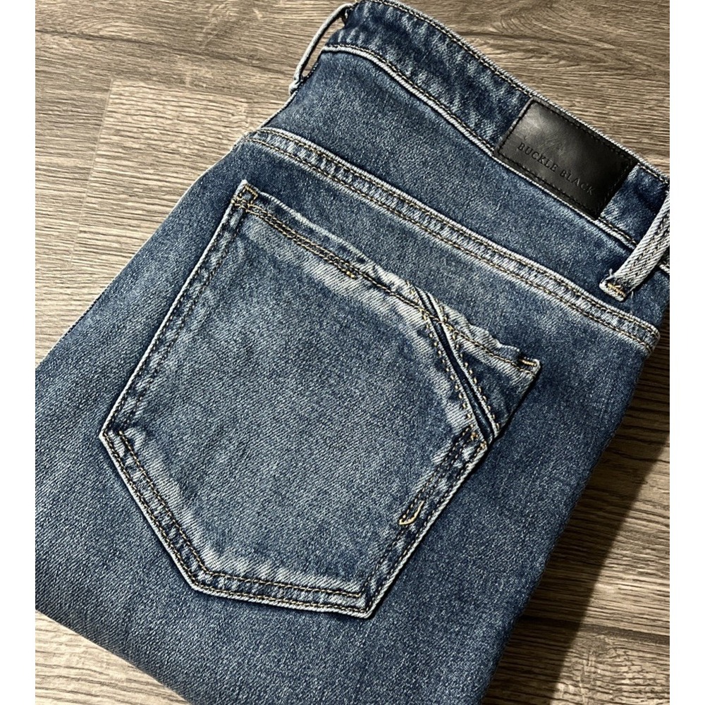 Buckle Black Fit No 75 High Rise Ankle Skinny Medium Wash Jeans SZ 31x27 (34x28)
